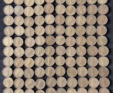100 x Brass Thrupenny Bits from 1967
