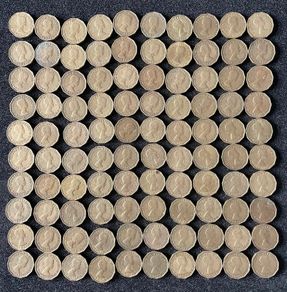 100 x Brass Thrupenny Bits from 1967