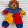 From Playmakers Aminals Bear Dress Up Clown Plush Soft approx. 30 cm. Used Please see photos Image 2