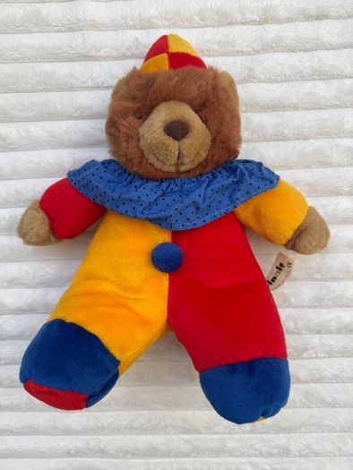 From Playmakers Aminals Bear Dress Up Clown Plush Soft approx. 30 cm. Used Please see photos