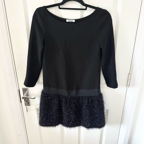 Moschino Designer Black Mini Dress
