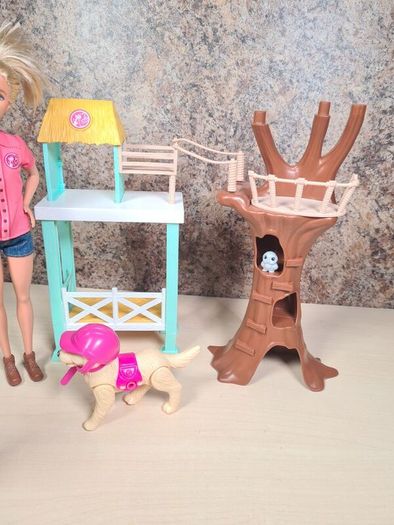 BARBIE BUNDLE Barbie pet rescue doll and Skipper doll with puppy dog