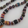 Antique Venetian Style MultiColor Mix Glass & Old Face Glass Pendant Necklace Image 9