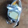 Natural Beautiful Large Amber Ring Sterling Silver adjustable. Image 6