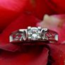 Vintage 1970s Diamond Solitaire Ring - 18ct White Gold Image 5