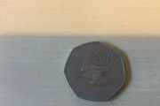 Irish 50p coin 1981