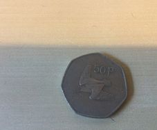 Irish 50p coin 1981