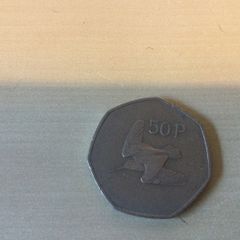 Irish 50p coin 1981