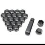 20pcs Wheel Nut Bolt Cover Caps, Black For Audi Vw Bmw Mercedes, Universal 19mm Image 3