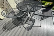 Garden table 120 cm &amp; 4 matching chairs