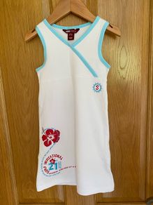 Girl's H&M White Surf Style Dress | Size 4-5 years
