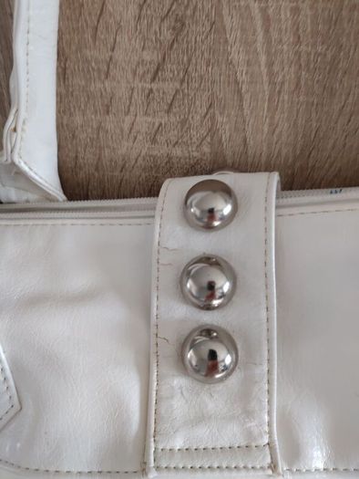 white big bag with studs