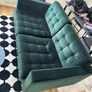 green sofa 2 seater Image 2