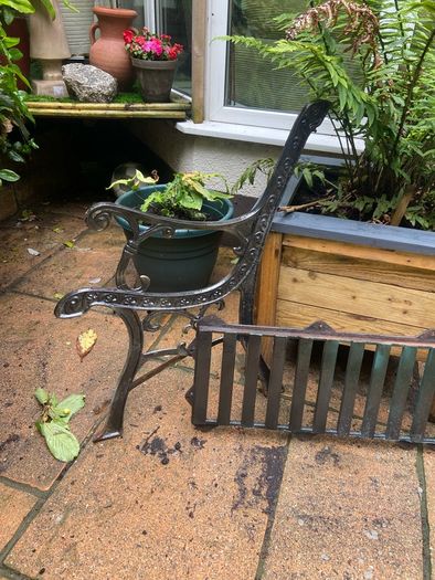 Garden bench.