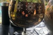 50% off ad dry!!! Large chalice vase lovely diamond detail