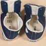 baby CONVERSE trainers runners shoes navy velcro fastened Size UK 3 EU 19  11.5cm infants Image 10