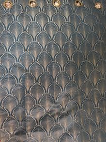 Navy/silver black out curtains, perfect condition
