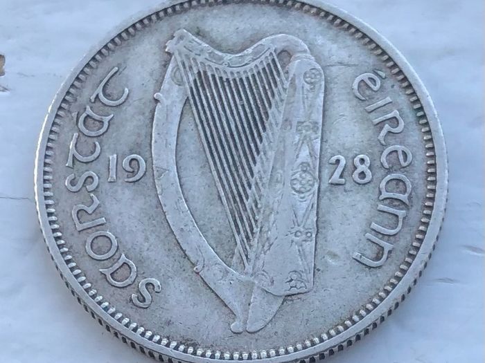 Irish silver one shilling