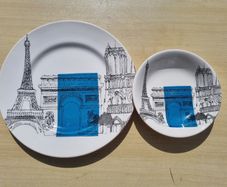 Poole Pottery cities in sketch - Paris