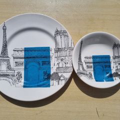 Poole Pottery cities in sketch - Paris