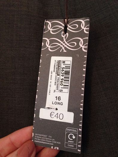 Bnwt brown trousers from Portfolio range in M&S
