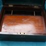 Antique Traveling Desk Wooden Writing Slope Box Image 4