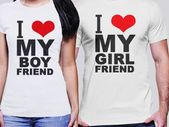 Love Couple T-shirts  Tops Tees For Valentines Day Gift Present