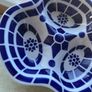 Sargadelos Fine Porcelain 3 section SauceDish Image 6