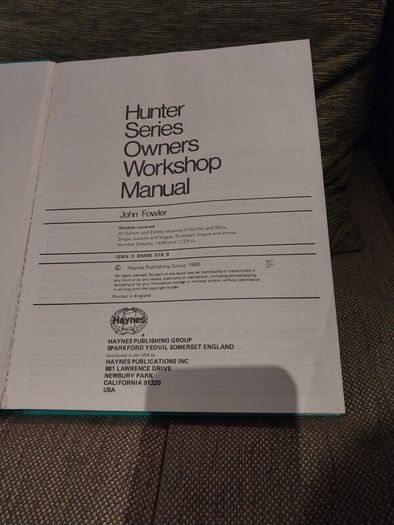 Hayes Manual Hillman Hunter & Minx