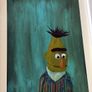 Framed Sesame Street "Bert" Acrylic painting on canvas Image 2