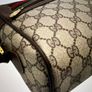 Gucci GG Supreme Canvas Shoulder Bag with Web Stripe and Interlocking G Image 6