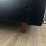 Navy three seater sofa Image 8