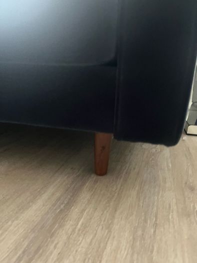 Navy three seater sofa