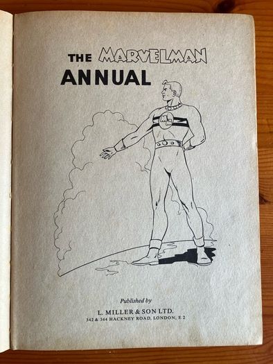 Vintage annual: 'Marvelman' 1956