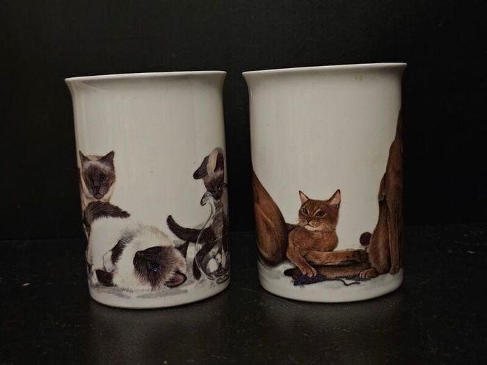 Vintage Kirkham Cat Lovers Design Mugs