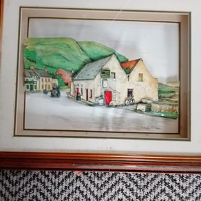 Decoupage picture with frame