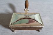 Vintage  F.B. ROGERS Silver Co. Cigarette Butler