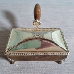 Vintage  F.B. ROGERS Silver Co. Cigarette Butler