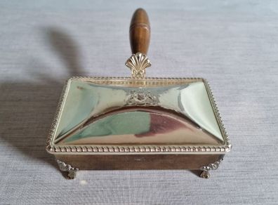 Vintage  F.B. ROGERS Silver Co. Cigarette Butler