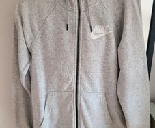 Nike Grey Zipped Hoody size S