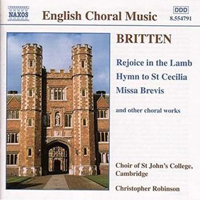 Britten. Rejoice in the Lamb. CD. Free Postage!