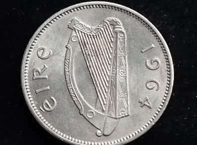 Ireland - 1964 - 6 Pence - Wolfhound - KM.13a - High Grade - [259]