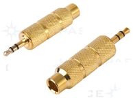 main image for ad New Gold Audio 3.5 mm Male 1/8 To 6.5 mm 1/4 Female Stereo Adapter 6.3 mm #241