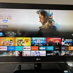 32 LG TV with Stand and Amazon Fire TV Stick , Fully Working