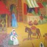 a vintage oil painting on canvas board Image 3