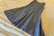 Gorgeous Girls Benetton summer dress nautical blue and white stripe 7 8 9