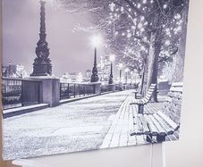 Black & White Winter Scene Picture