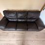 Leather 3 Seater Sofa Image 2