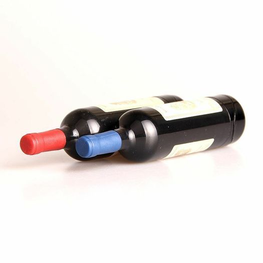 Wine Bottle Shape Refillable Butane Gas Cigarette Cigar Lighter Keychain Novelty