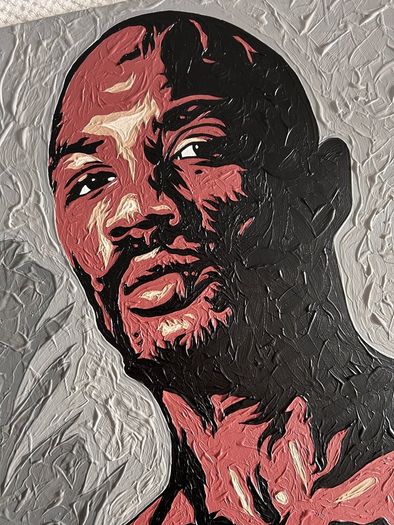 Marvellous Marvin Hagler original portrait painting Boxing one-off original